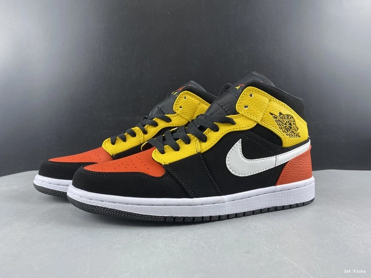 1 Mid Amarillo 852542-087 - Jordan Orange Black 1005